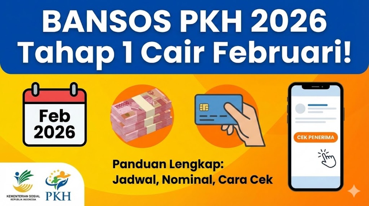 Bansos PKH 2026 Tahap 1 Mulai Cair Februari: Panduan Lengkap Jadwal, Nominal, dan Cara Cek Penerima