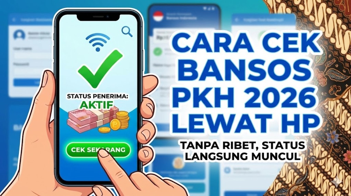 Cara Cek Bansos PKH 2026 Lewat HP Tanpa Ribet, Status Langsung Muncul