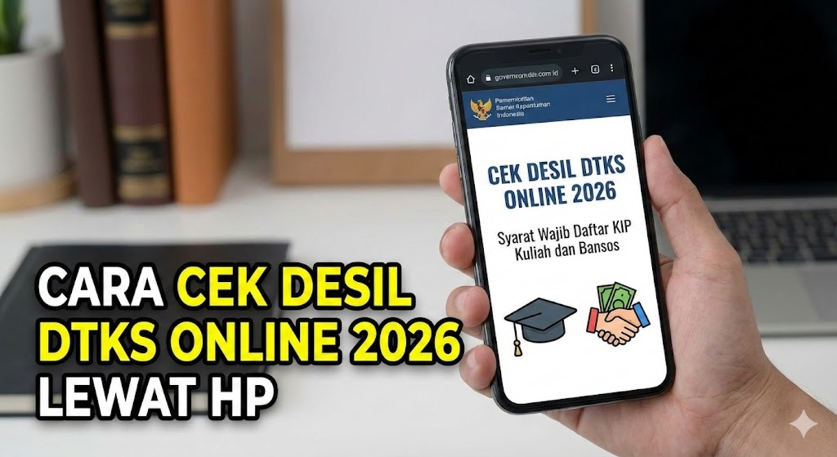 Cara Cek Desil DTKS Online 2026 Lewat HP: Syarat Wajib Daftar KIP Kuliah dan Bansos
