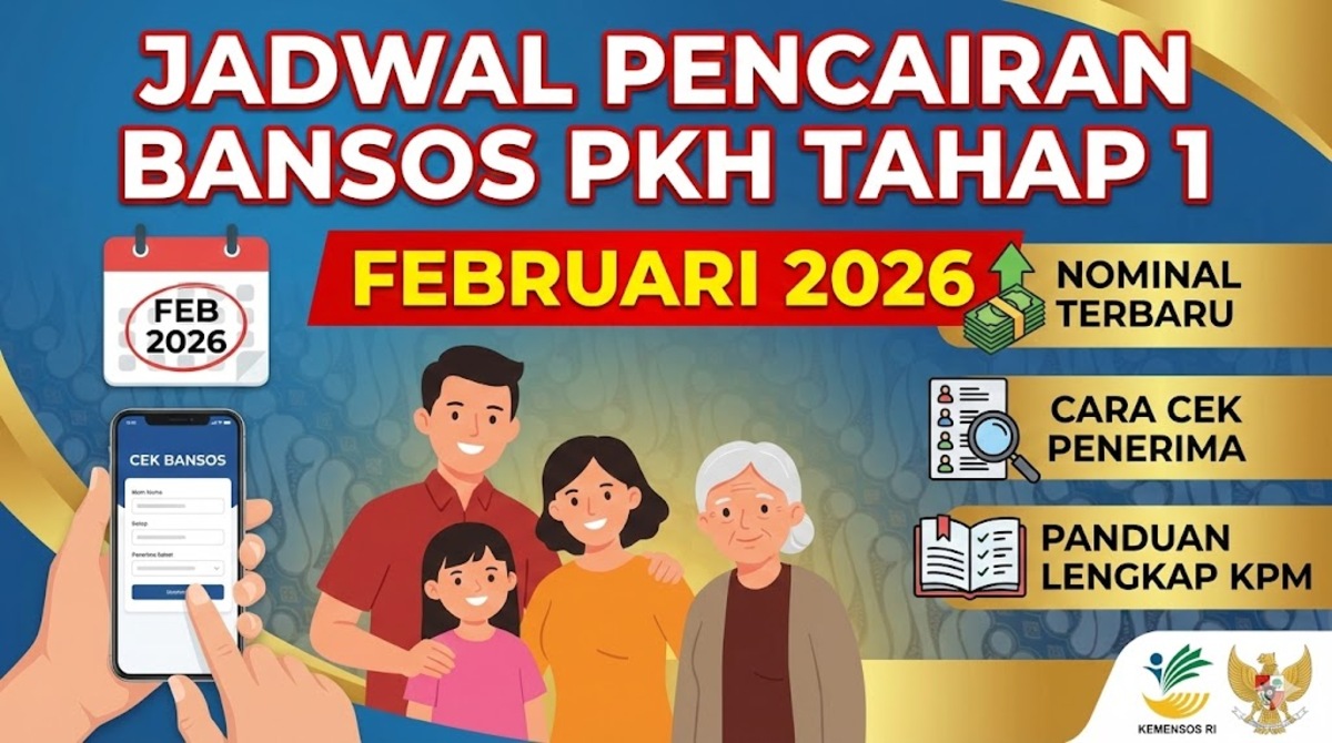 Jadwal Pencairan Bansos PKH Tahap 1 Februari 2026: Nominal Terbaru, Cara Cek Penerima, dan Panduan Lengkap KPM