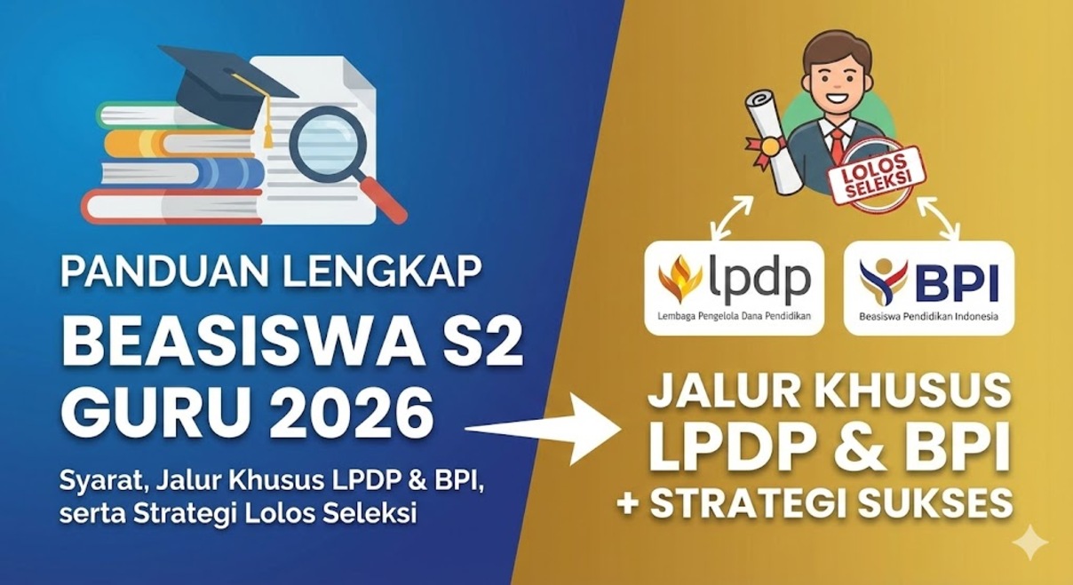 Panduan Lengkap Beasiswa S2 untuk Guru 2026: Syarat, Jalur Khusus LPDP & BPI, serta Strategi Lolos Seleksi