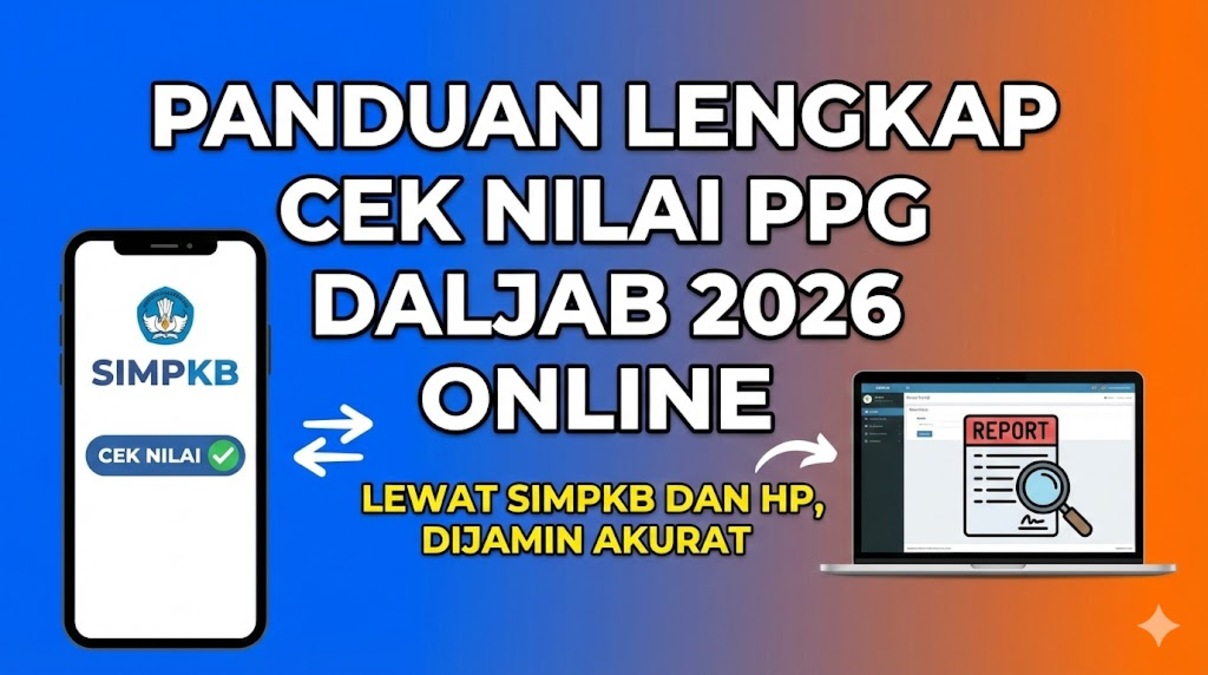 Panduan Lengkap Cek Nilai PPG Daljab 2026 Online lewat SIMPKB dan HP, Dijamin Akurat