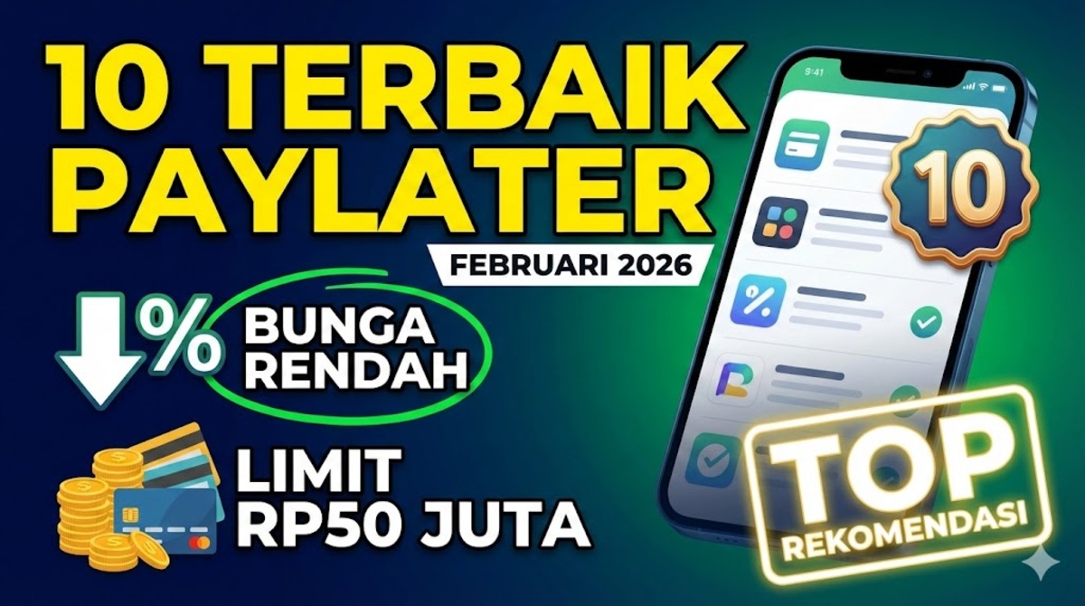 Rekomendasi 10 Aplikasi PayLater Terbaik Februari 2026: Bunga Paling Rendah, Limit Hingga Rp50 Juta