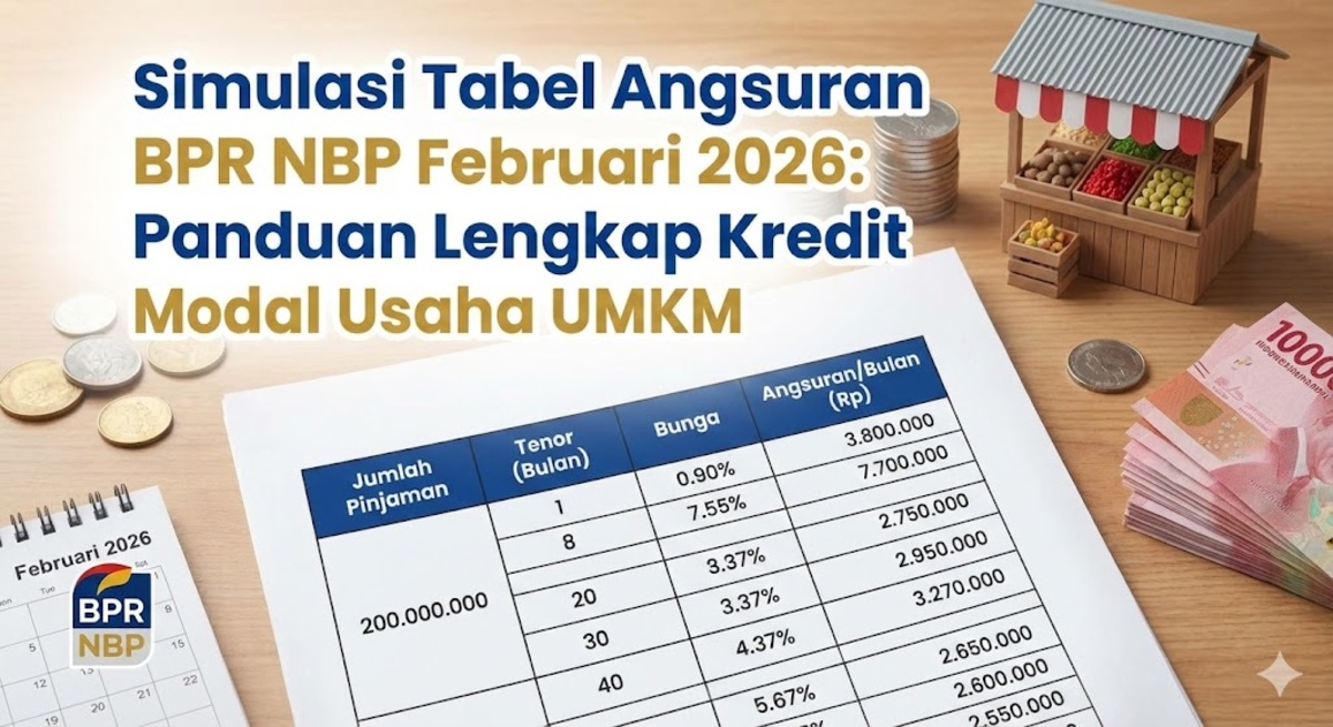 Simulasi Tabel Angsuran BPR NBP Februari 2026: Panduan Lengkap Kredit Modal Usaha UMKM