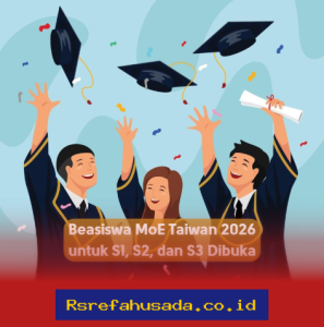 Beasiswa MoE Taiwan 2026 untuk S1, S2, dan S3 Dibuka!
