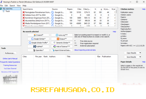 Mengenal Publish or Perish, Solusi Cerdas untuk Meningkatkan Produktivitas Riset Anda!